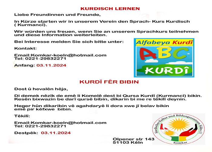 Kurdisch Lernen / Kurdî Hîn Bibin